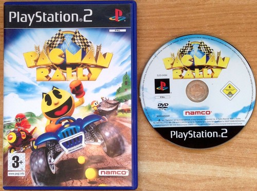 Pac man rally - label, in